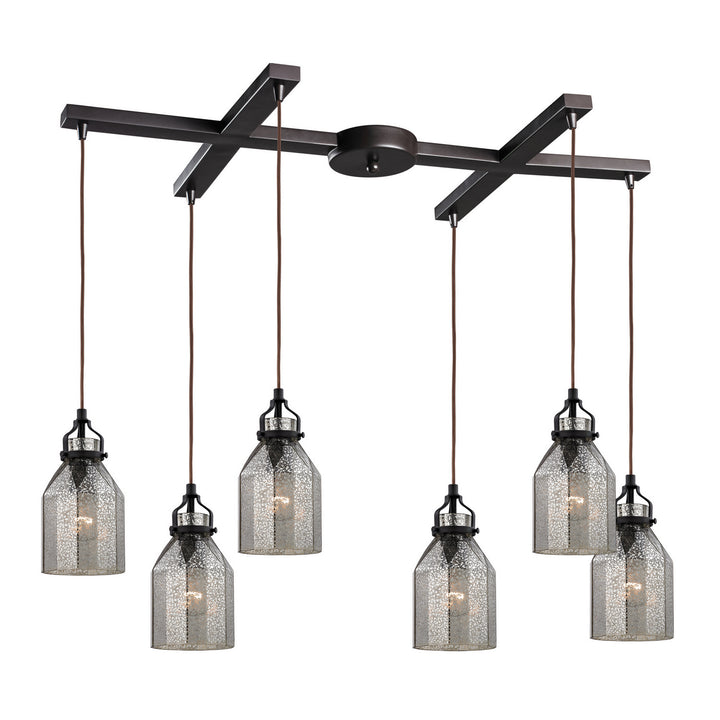 Elk Danica 46009/6 Pendant Light - Oil Rubbed Bronze