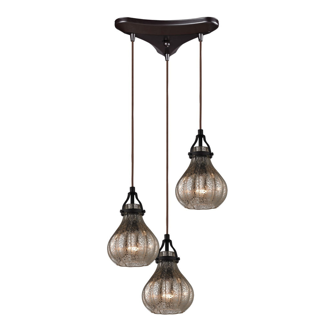 Elk Danica 46024/3 Pendant Light - Oil Rubbed Bronze