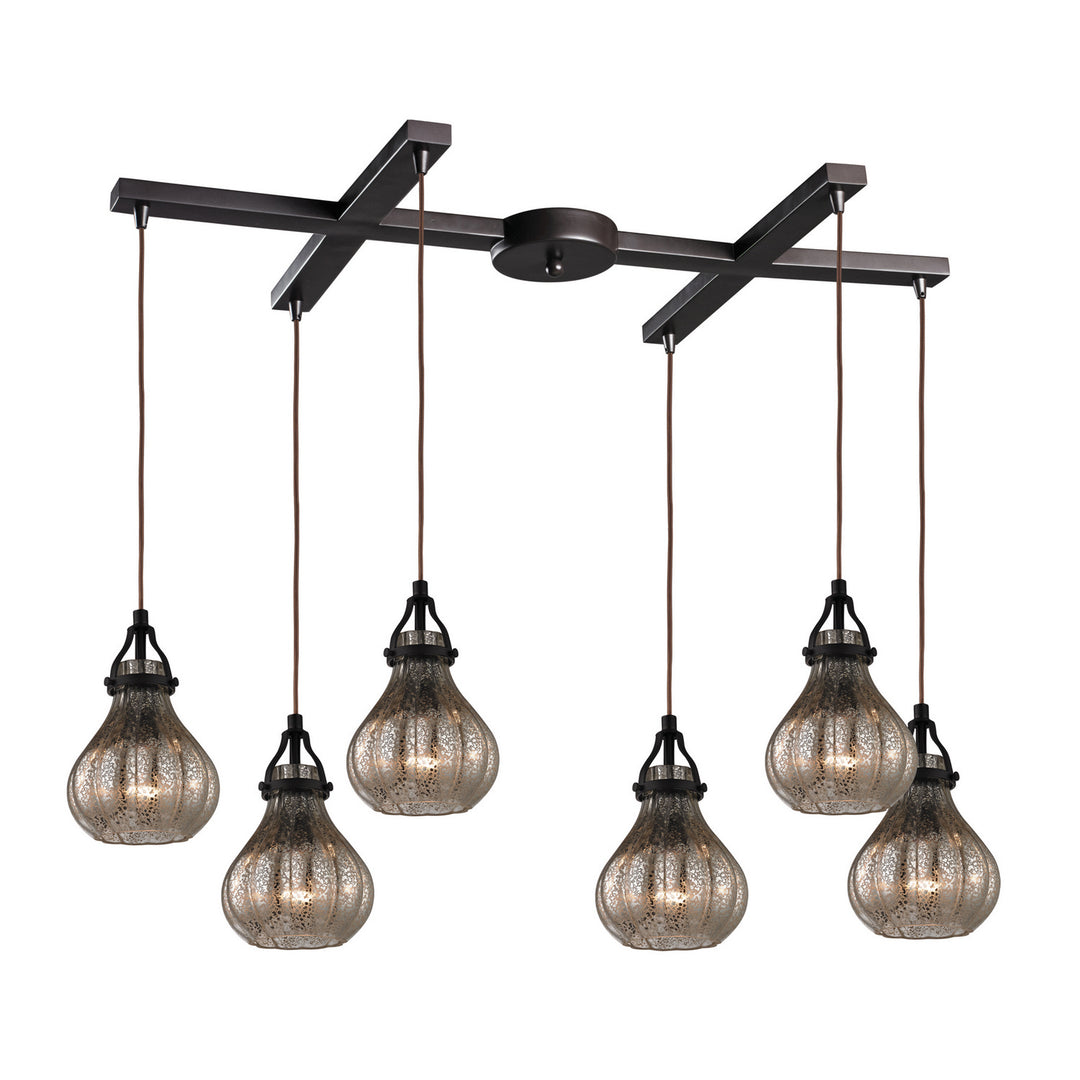 Elk Danica 46024/6 Pendant Light - Oil Rubbed Bronze