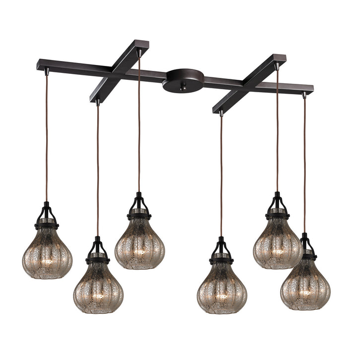 Elk Danica 46024/6 Pendant Light - Oil Rubbed Bronze