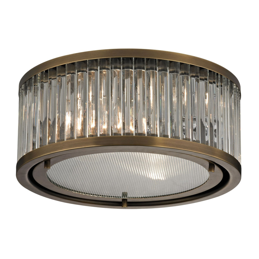 Elk Linden Manor 46122/2 Ceiling Light - Aged Brass