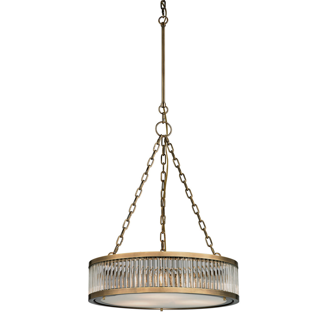 Elk Linden Manor 46125/3 Pendant Light - Aged Brass