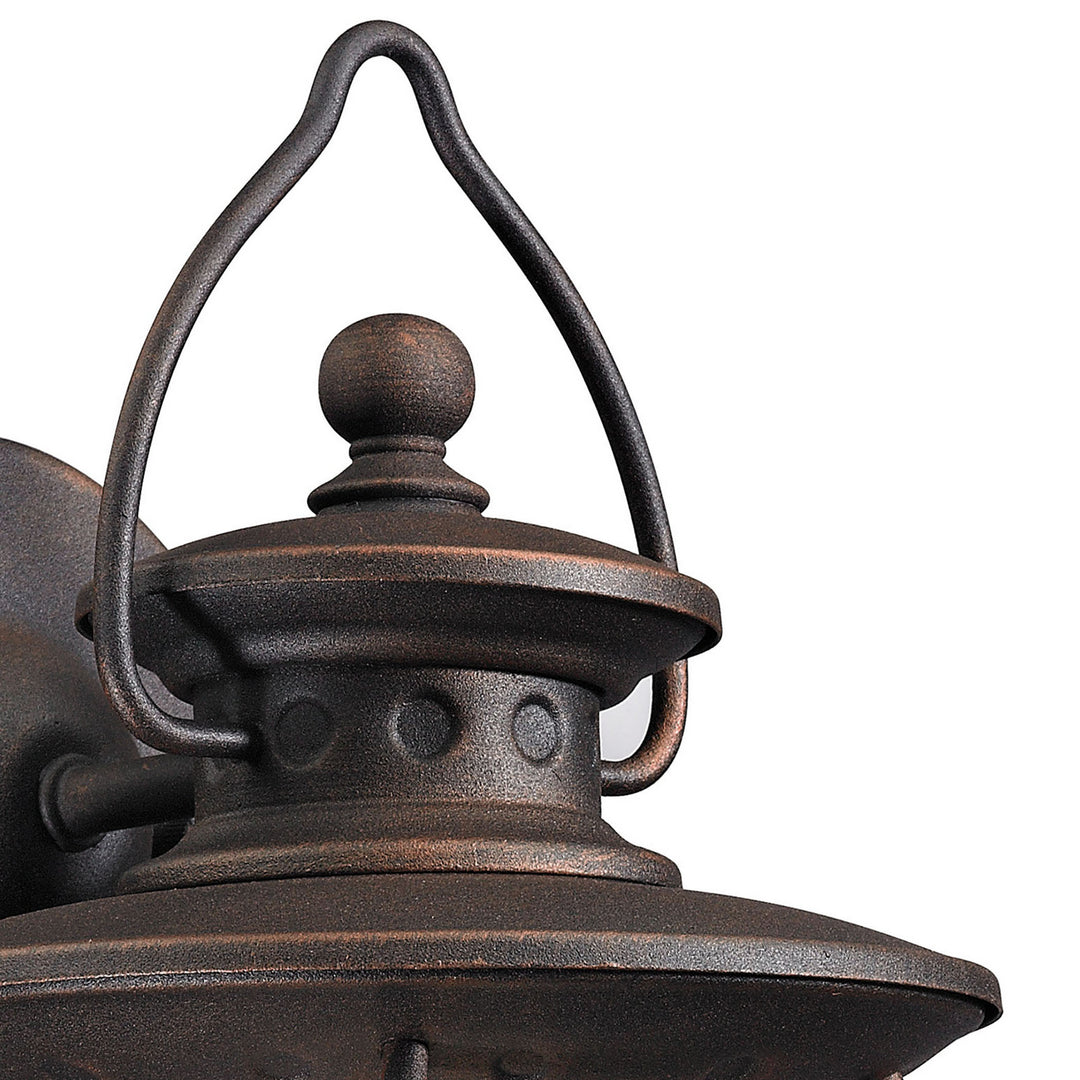 Elk Lighting 47040/1  Village Lantern Outdoor Weathered Charcoal