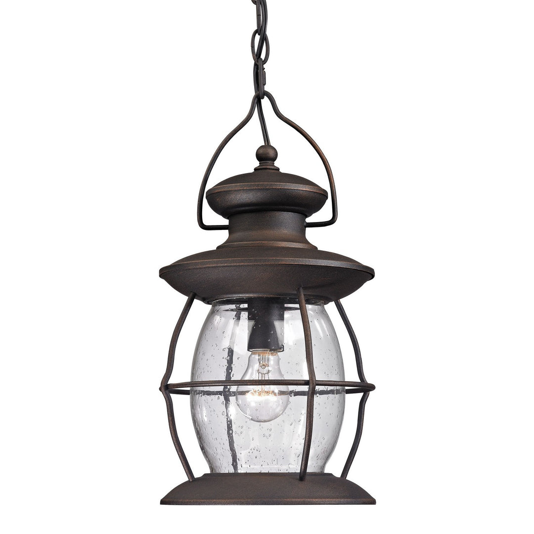 Elk Lighting 47043/1  Village Lantern Outdoor Weathered Charcoal