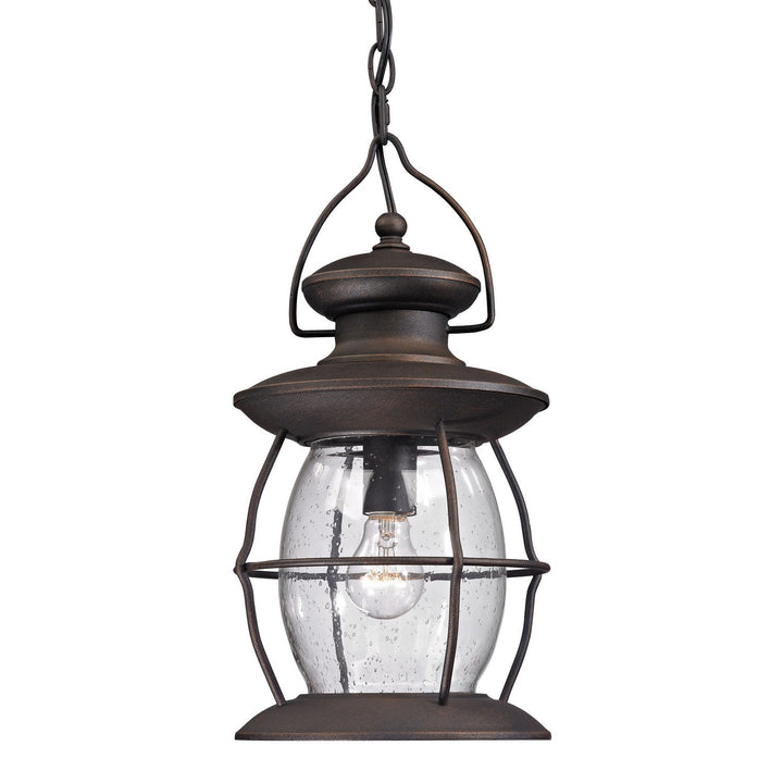 Elk Lighting 47043/1  Village Lantern Outdoor Weathered Charcoal