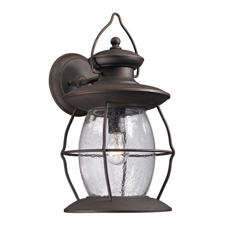 Elk Lighting 47044/1  Village Lantern Outdoor Weathered Charcoal