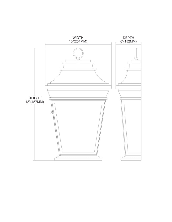 Elk Lighting 47052/2  Forged Provincial Outdoor Charcoal