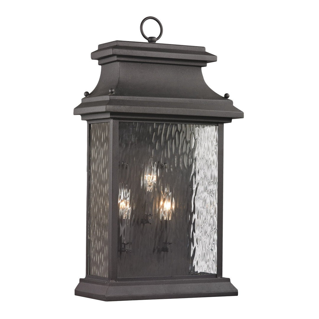 Elk Lighting 47054/3  Forged Provincial Outdoor Charcoal