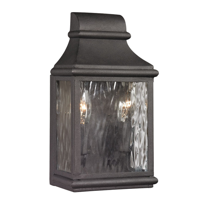 Elk Lighting 47070/2  Forged Jefferson Outdoor Charcoal