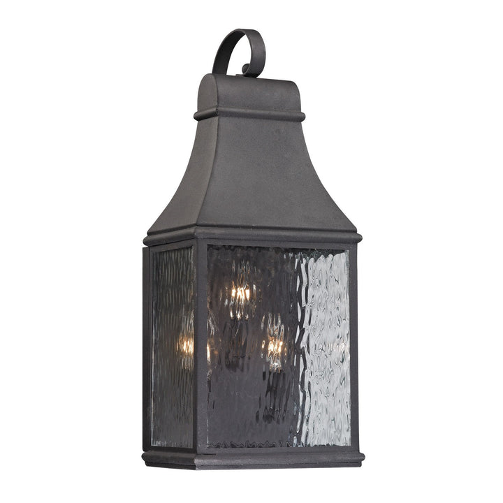 Elk Lighting 47072/3  Forged Jefferson Outdoor Charcoal