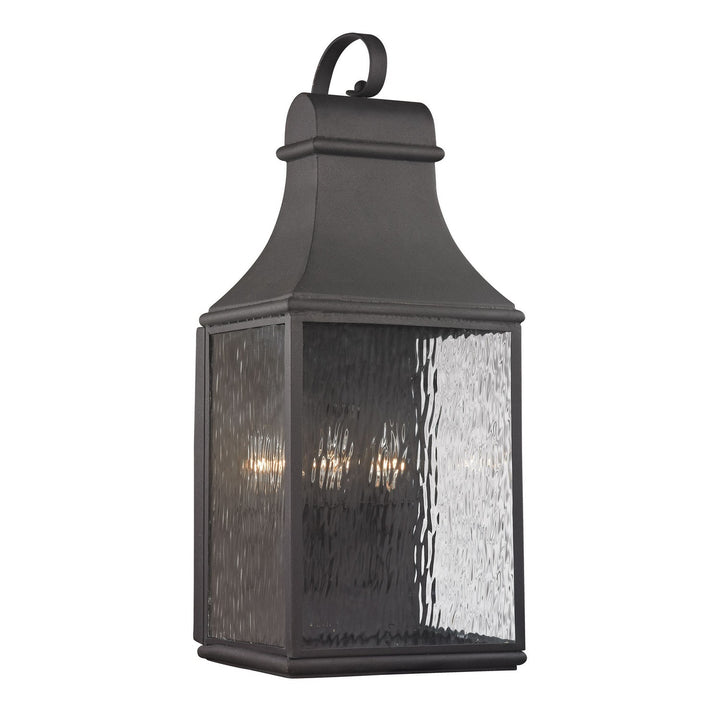 Elk Lighting 47073/3  Forged Jefferson Outdoor Charcoal