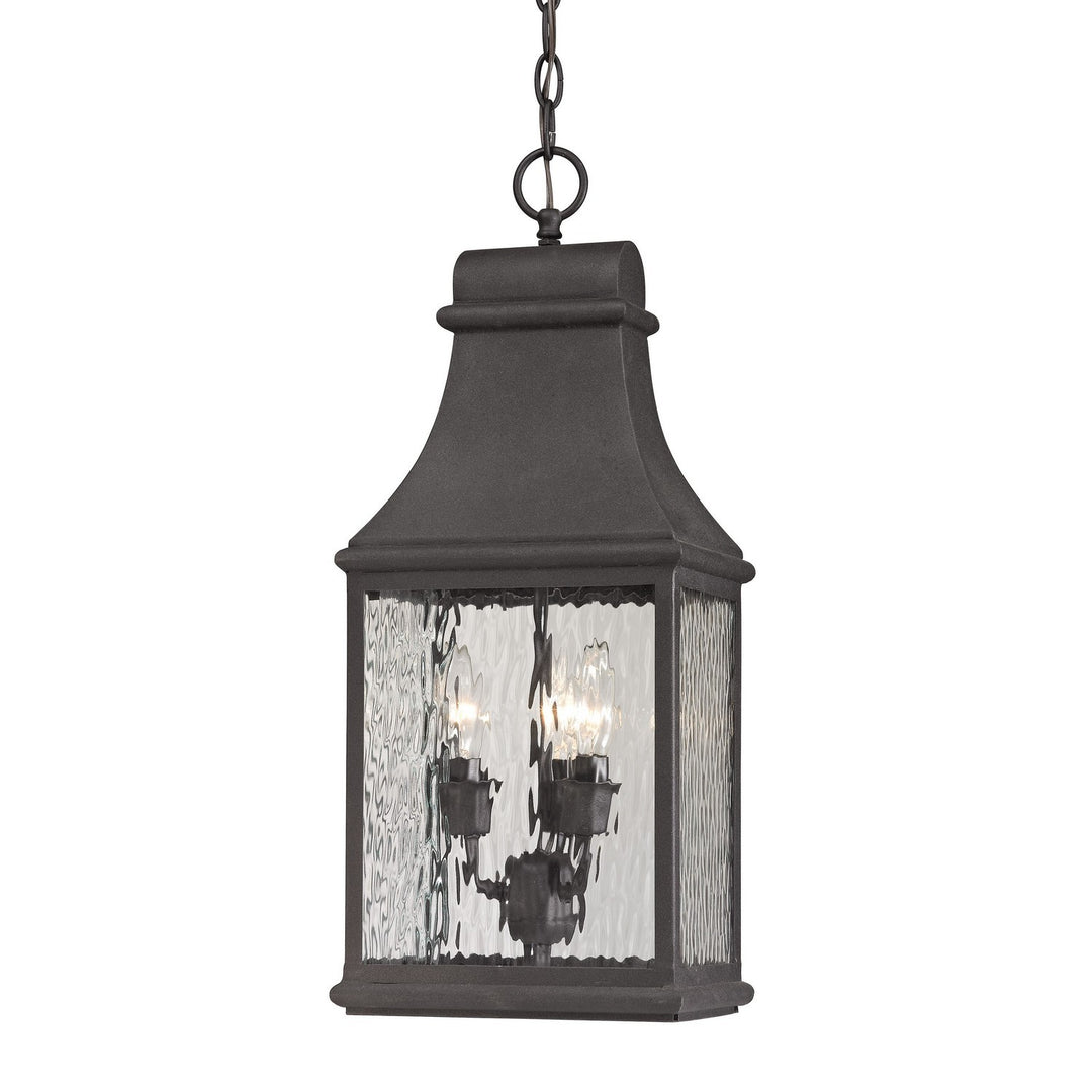 Elk Lighting 47074/3  Forged Jefferson Outdoor Charcoal