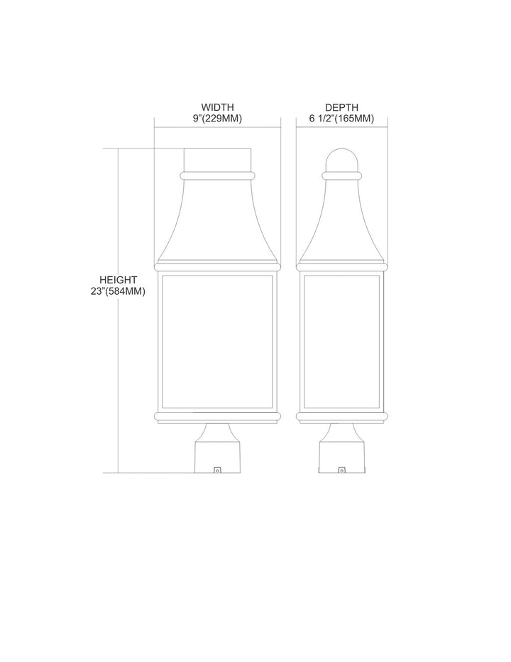 Elk Lighting 47075/3  Forged Jefferson Outdoor Charcoal