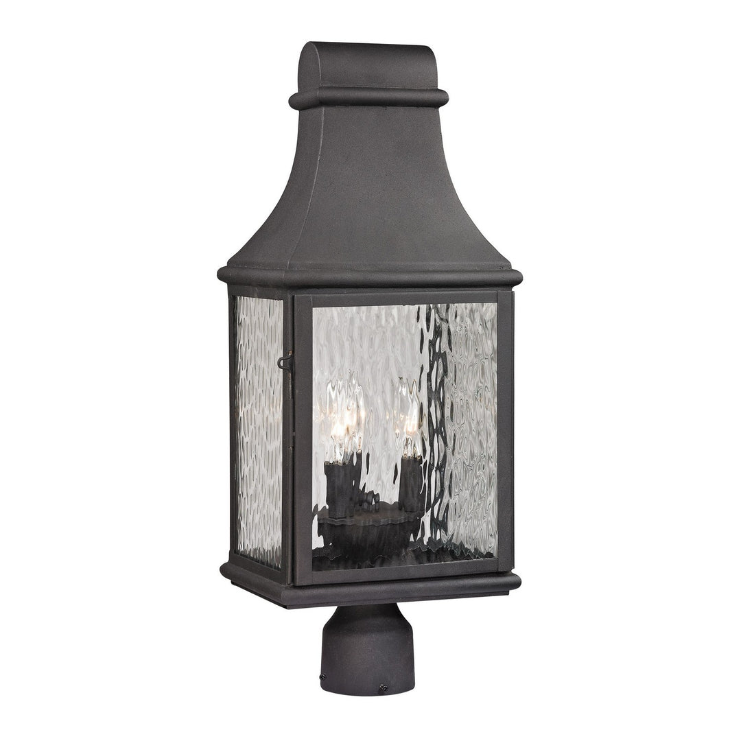 Elk Lighting 47075/3  Forged Jefferson Outdoor Charcoal
