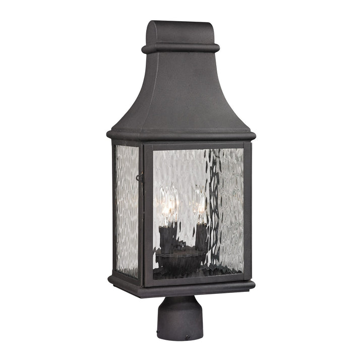 Elk Lighting 47075/3  Forged Jefferson Outdoor Charcoal