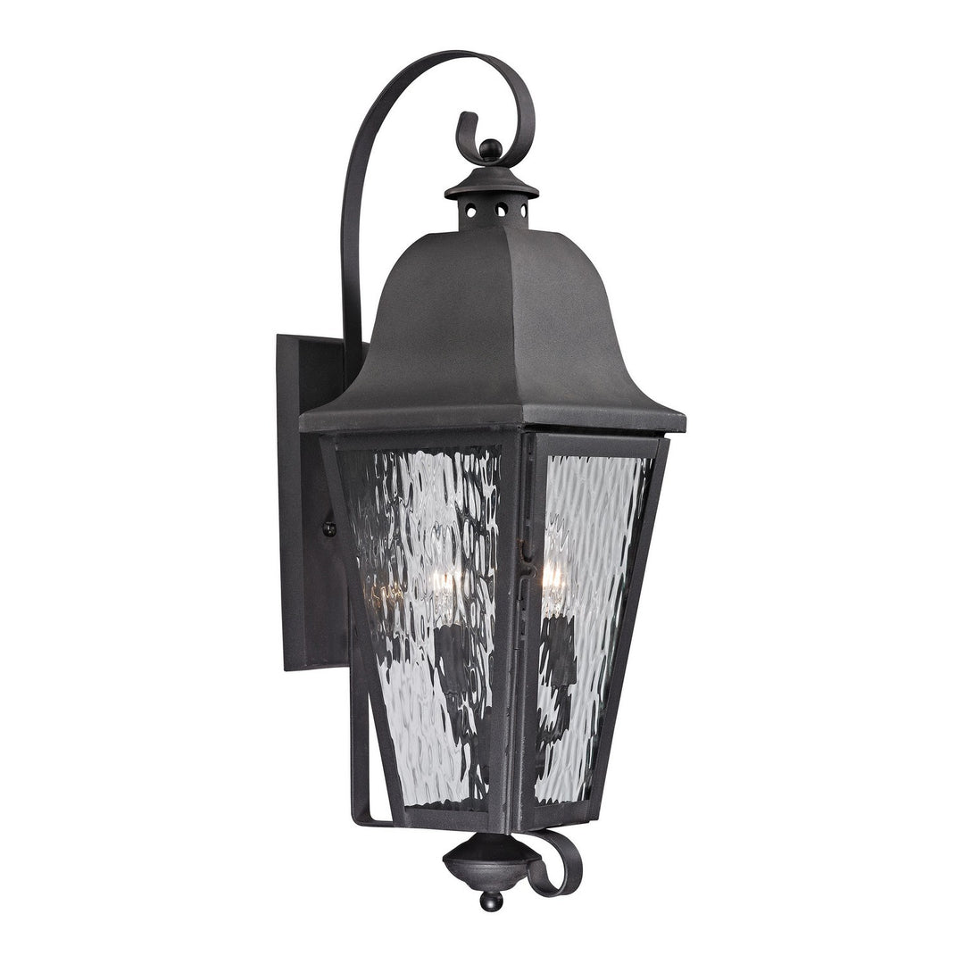 Elk Lighting 47102/3  Forged Brookridge Outdoor Charcoal