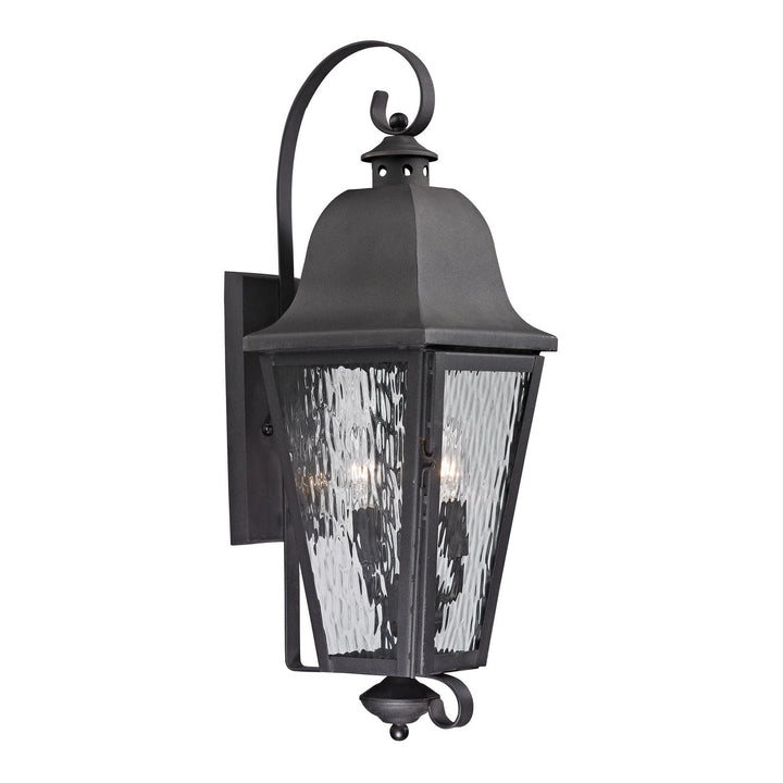 Elk Lighting 47102/3  Forged Brookridge Outdoor Charcoal