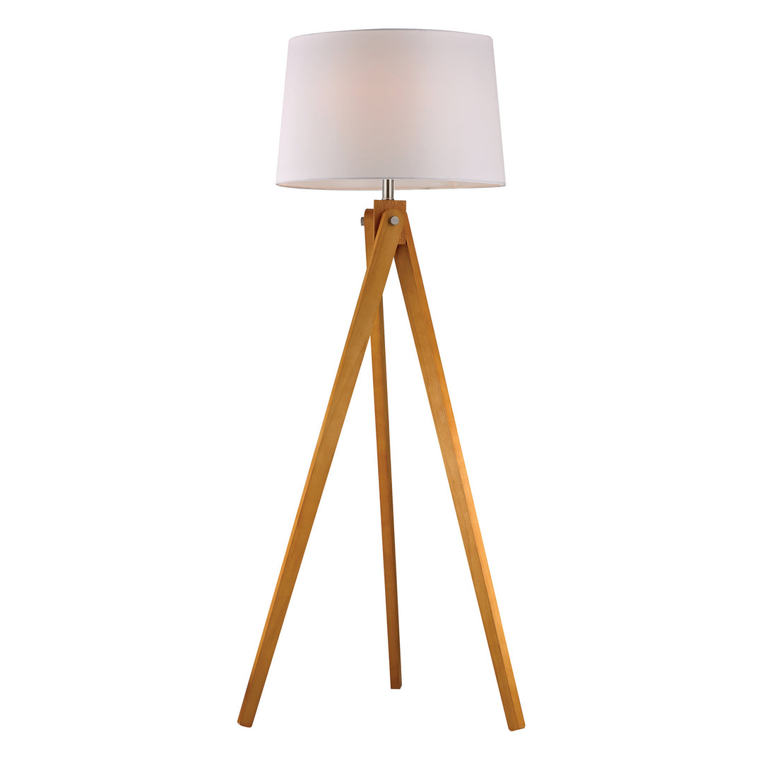 Elk Lighting D2469  Wooden Tripod Lamp Natural