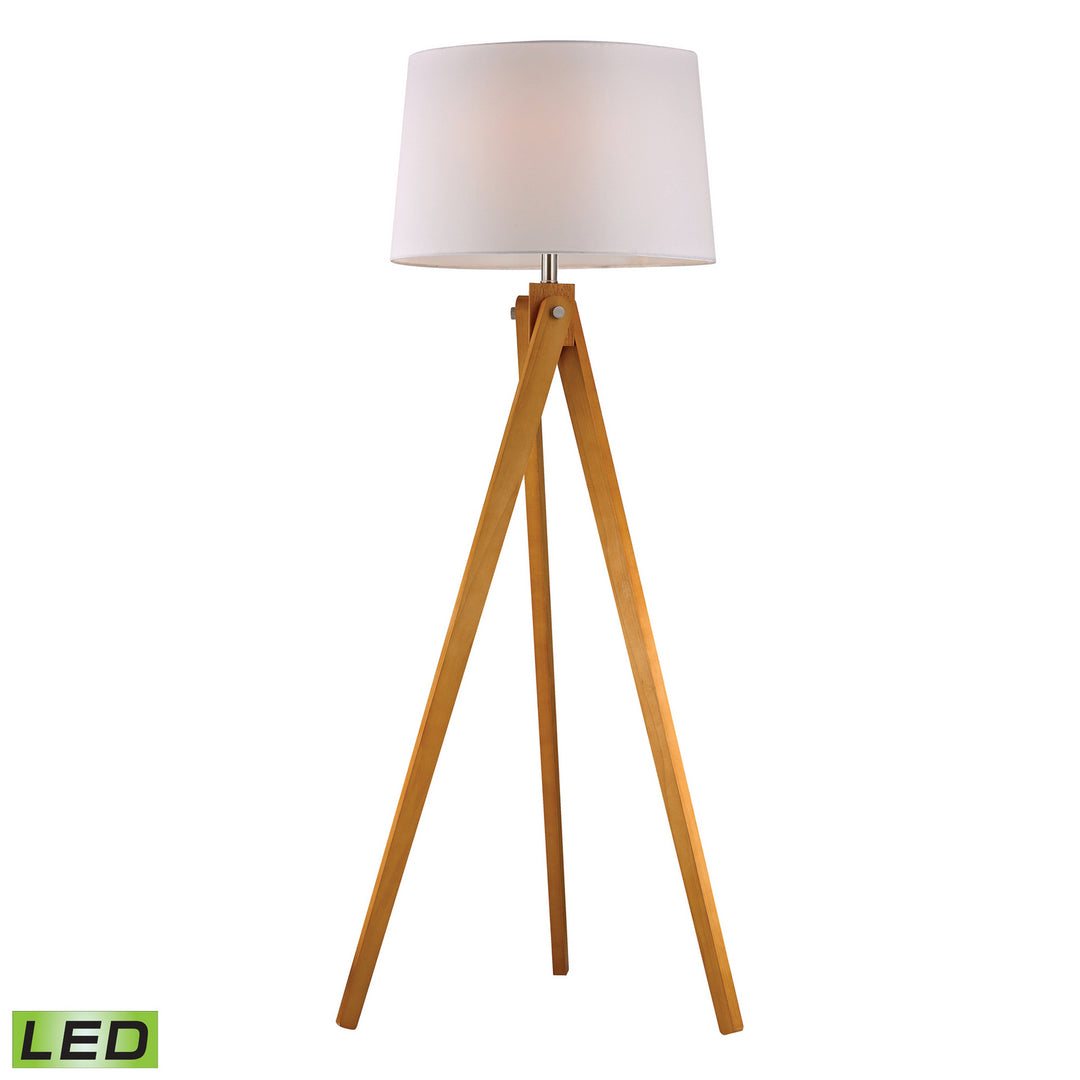 Elk Lighting D2469-LED  Wooden Tripod Lamp Natural