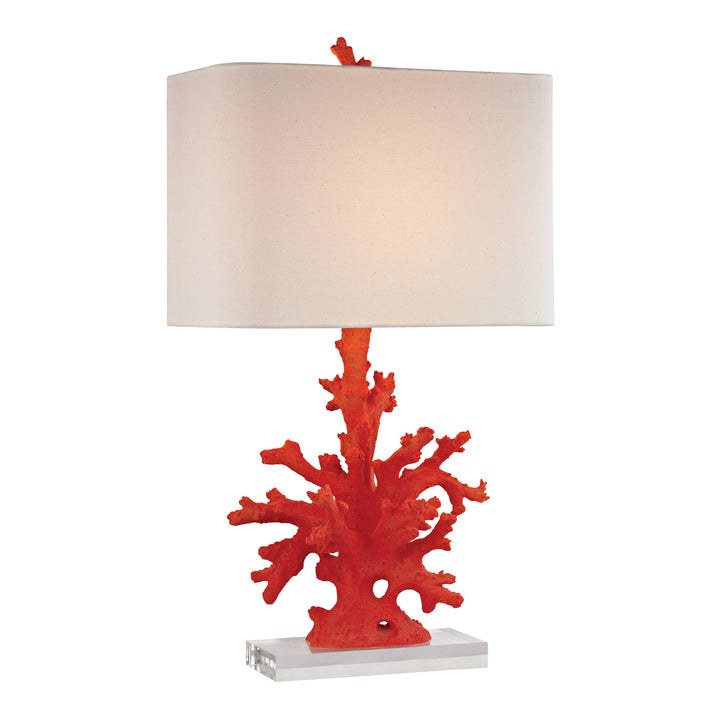 Elk Lighting D2493  Red Coral Lamp Red
