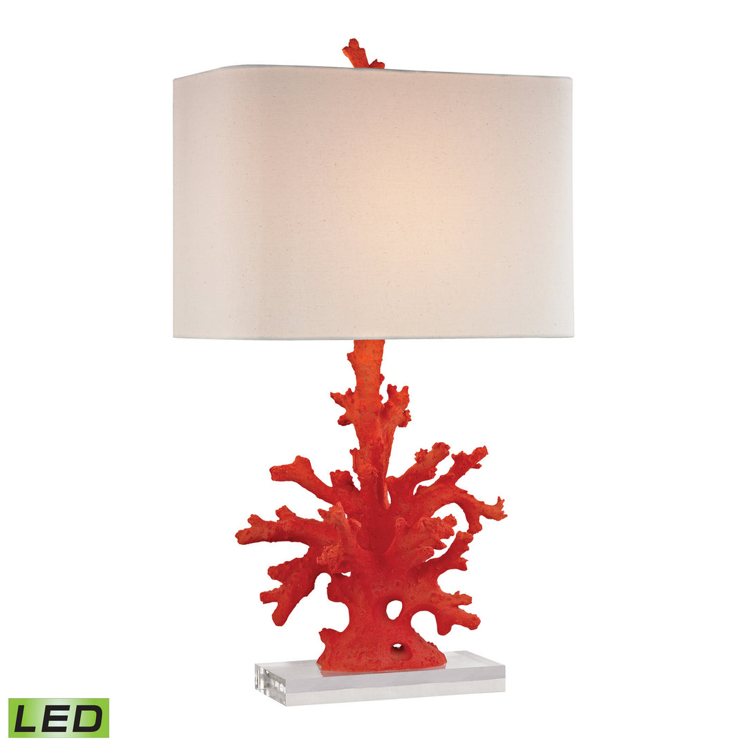 Elk Lighting D2493-LED  Red Coral Lamp Red
