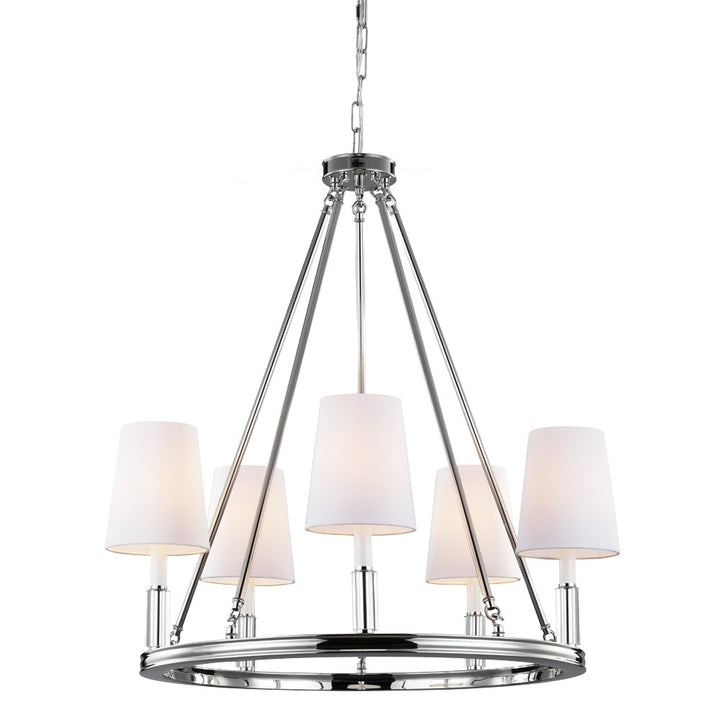 Visual Comfort Studio Lismore F2922/5PN Chandelier Light - Polished Nickel
