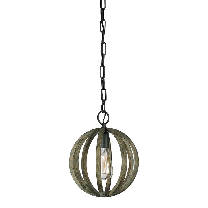 Visual Comfort Studio Allier P1302WOW/AF Pendant Light - Weathered Oak Wood / Antique Forged Iron
