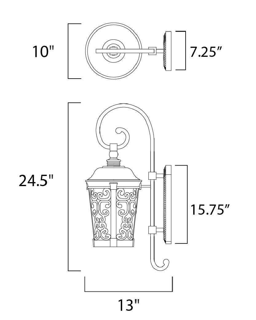 Maxim Lighting 55394BZ  Whisper Dark Sky Led Outdoor Bronze