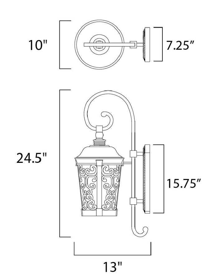 Maxim Lighting 55394BZ  Whisper Dark Sky Led Outdoor Bronze
