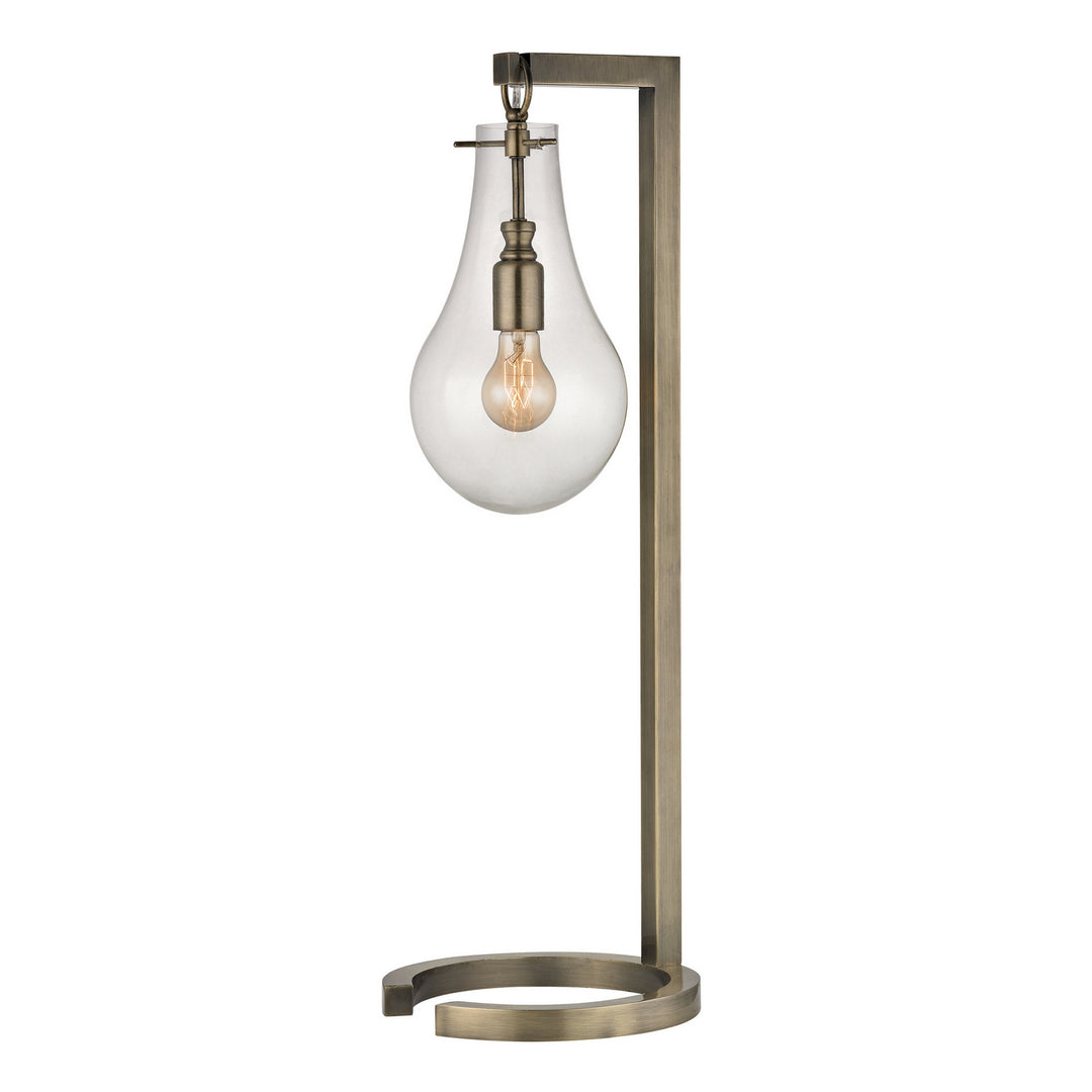 Elk Lighting D330  Teardrop Lamp Antique Brass