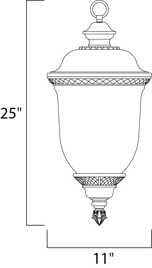 Maxim Lighting 55427WGOB  Carriage House Led Outdoor Oriental Bronze