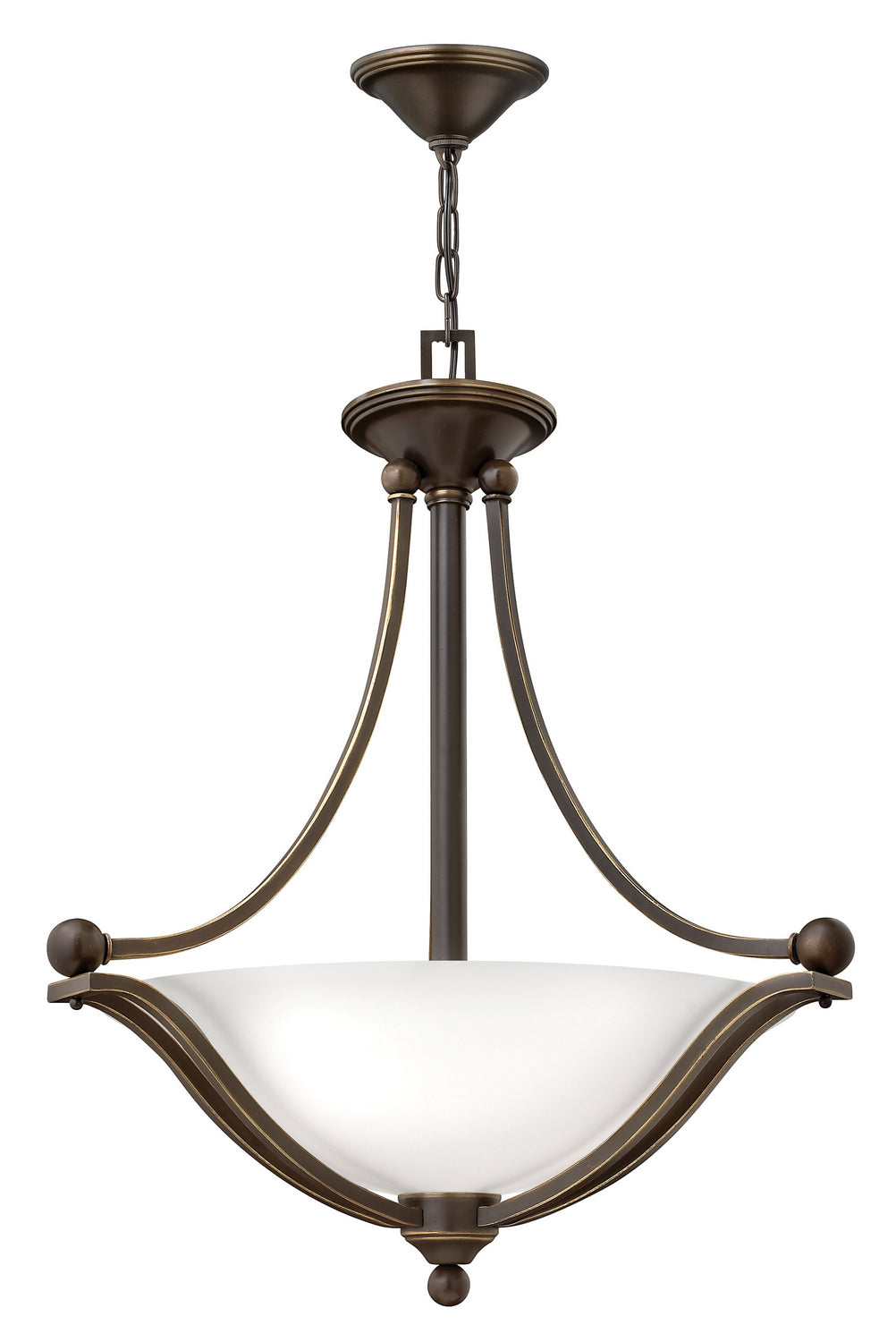 Hinkley Bolla 4652OB-OPAL Pendant Light - Olde Bronze with Opal glass