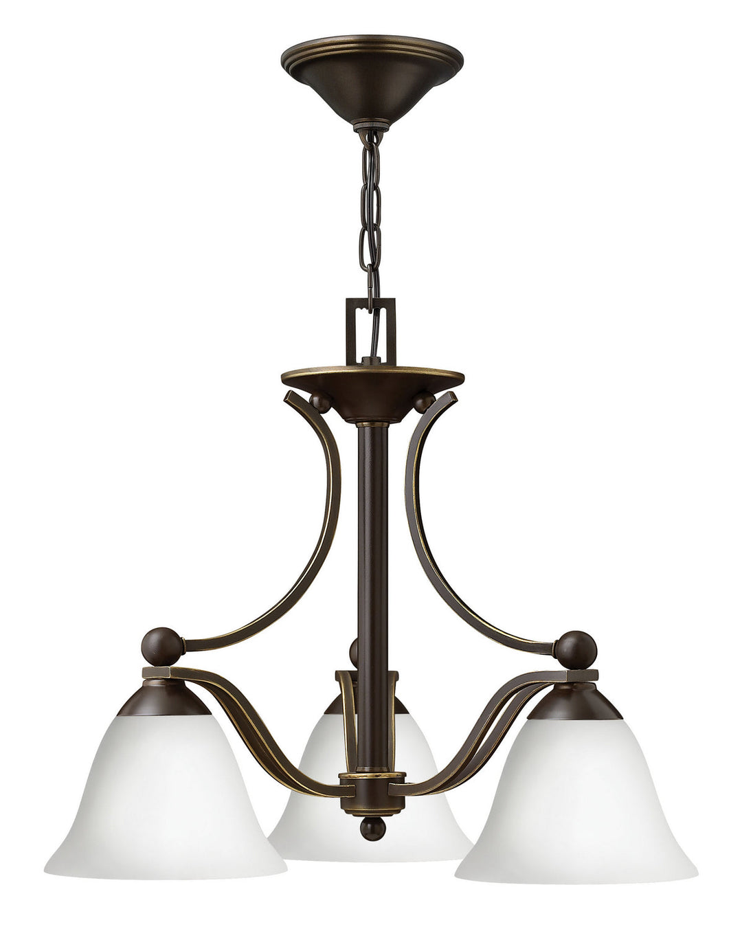Hinkley Bolla 4653OB-OPAL Chandelier Light - Olde Bronze with Opal glass