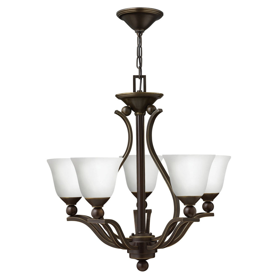 Hinkley Bolla 4655OB-OPAL Chandelier Light - Olde Bronze with Opal glass