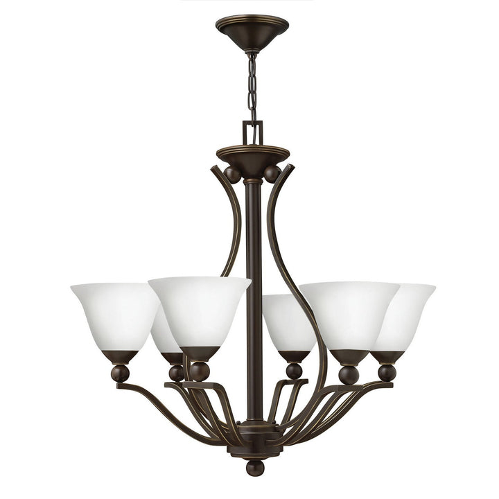 Hinkley Bolla 4656OB-OPAL Chandelier Light - Olde Bronze with Opal glass