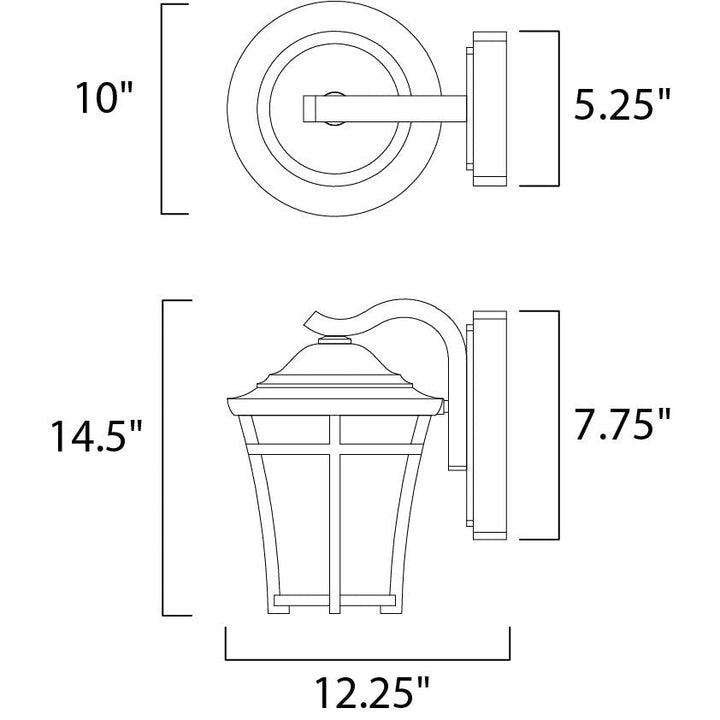 Maxim Lighting 55504LACO  Balboa Dc Led E26 Outdoor Copper Oxide