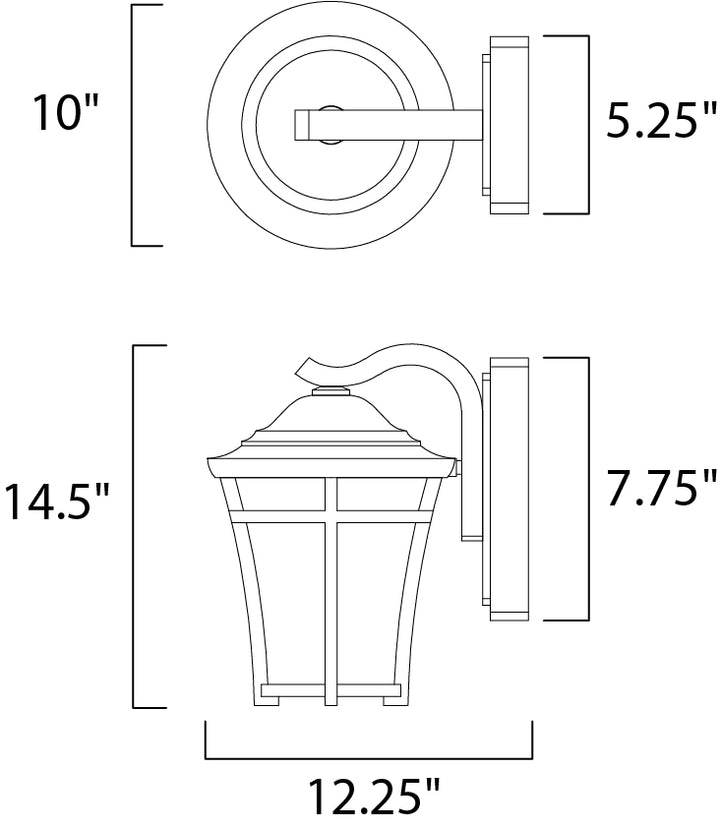 Maxim Lighting 55504LACO  Balboa Dc Led E26 Outdoor Copper Oxide