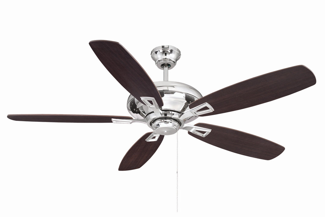 Savoy House Mystique 52-831-5RV-109 Ceiling Fan 52 - Polished Nickel, Chestnut and Teak/