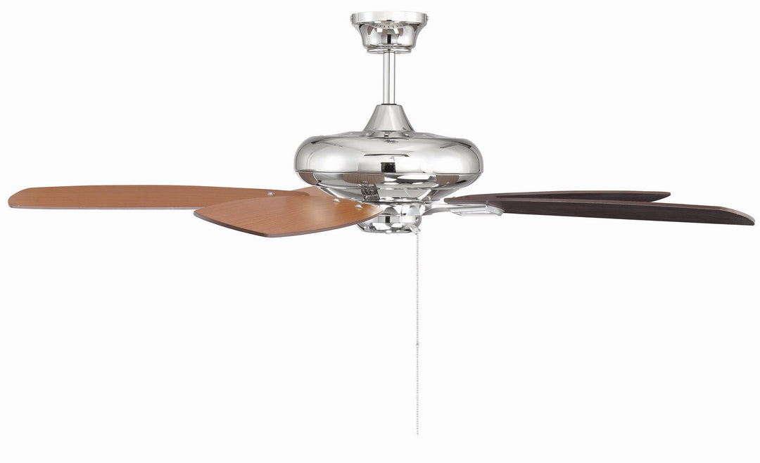 Savoy House Mystique 52-831-5RV-109 Ceiling Fan 52 - Polished Nickel, Chestnut and Teak/