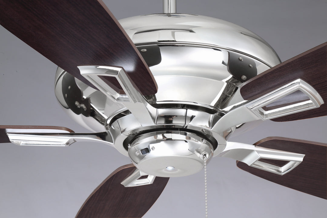 Savoy House Mystique 52-831-5RV-109 Ceiling Fan 52 - Polished Nickel, Chestnut and Teak/