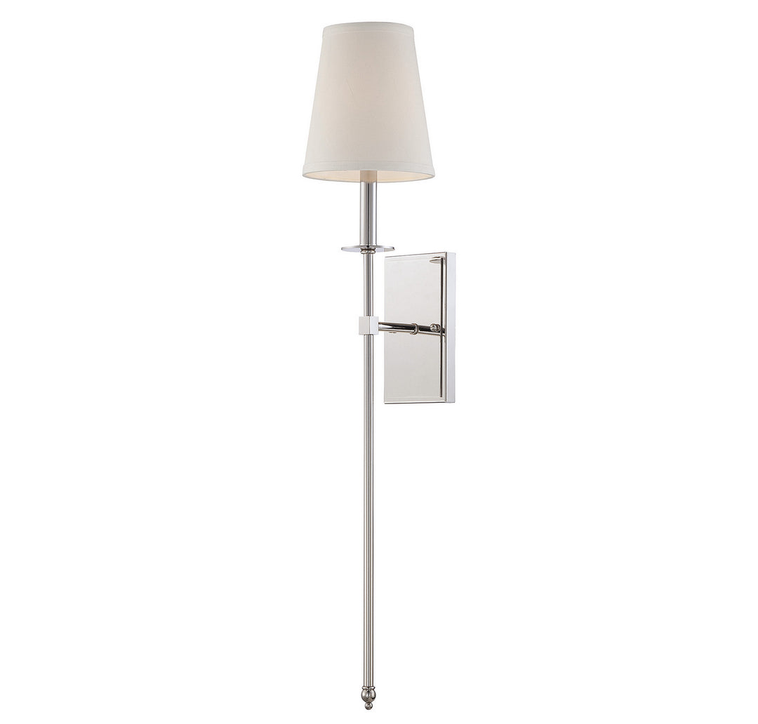 Savoy House Monroe 9-7144-1-109 Wall Sconce Light - Polished Nickel