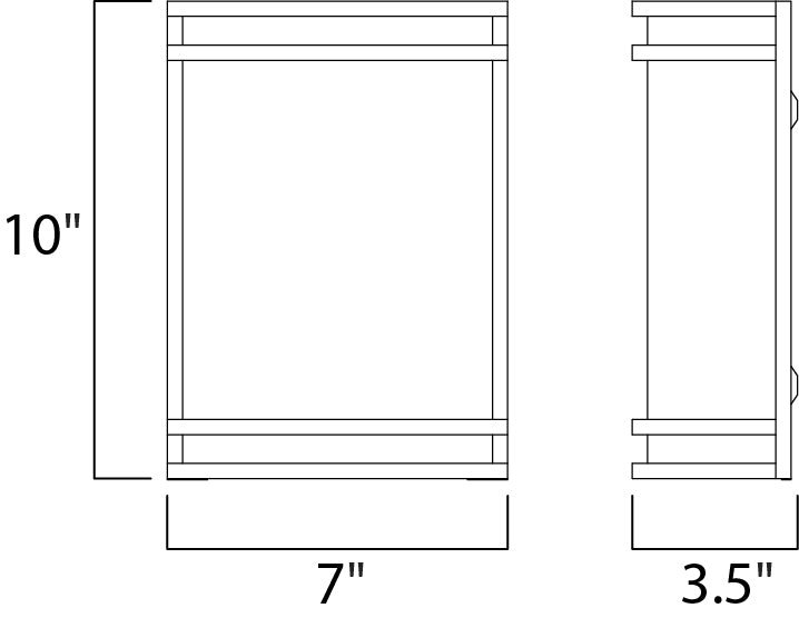 Maxim Linear LED 55532WTSN Wall Sconce Light - Satin Nickel