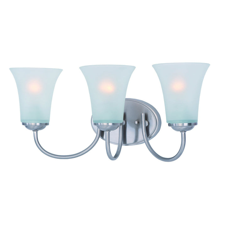 Maxim Logan 10053FTSN Bath Vanity Light 19 in. wide - Satin Nickel
