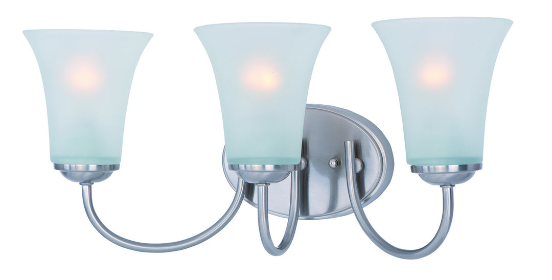 Maxim Logan 10053FTSN Bath Vanity Light 19 in. wide - Satin Nickel
