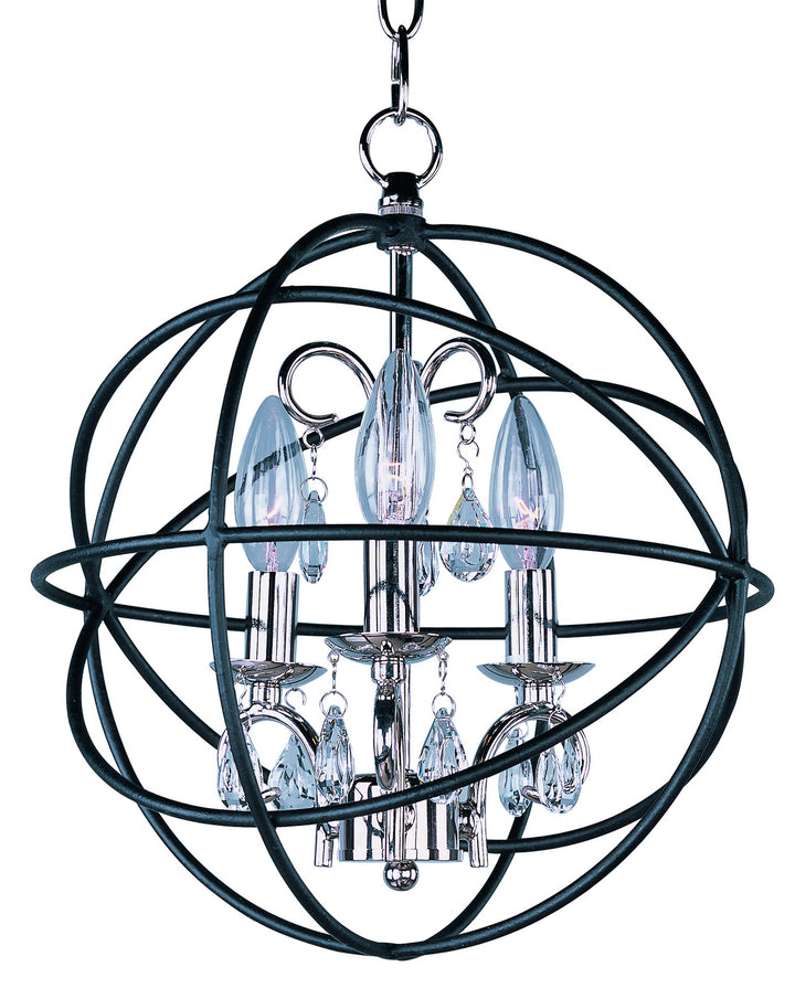 Maxim Orbit 25140ARPN Chandelier Light - Anthracite / Polished Nickel
