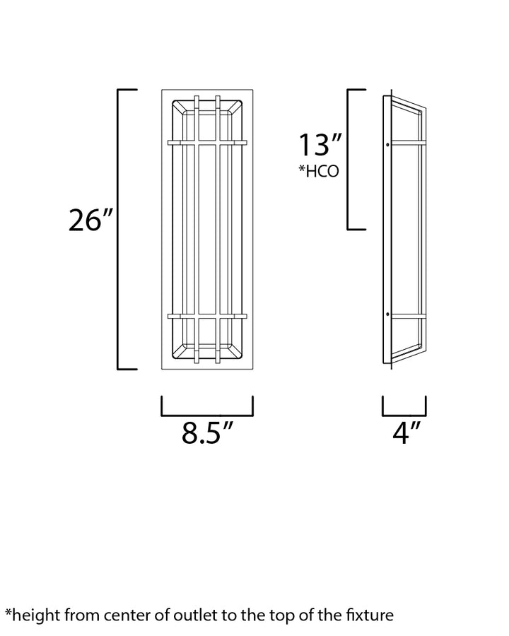 Maxim Lighting 55685WTBZ  Trilogy Outdoor Bronze