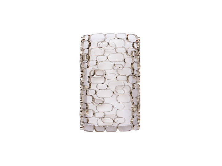 Avenue Ventura Blvd. HF1705-PN Wall Light - Polish Nickel / White Slik Shade