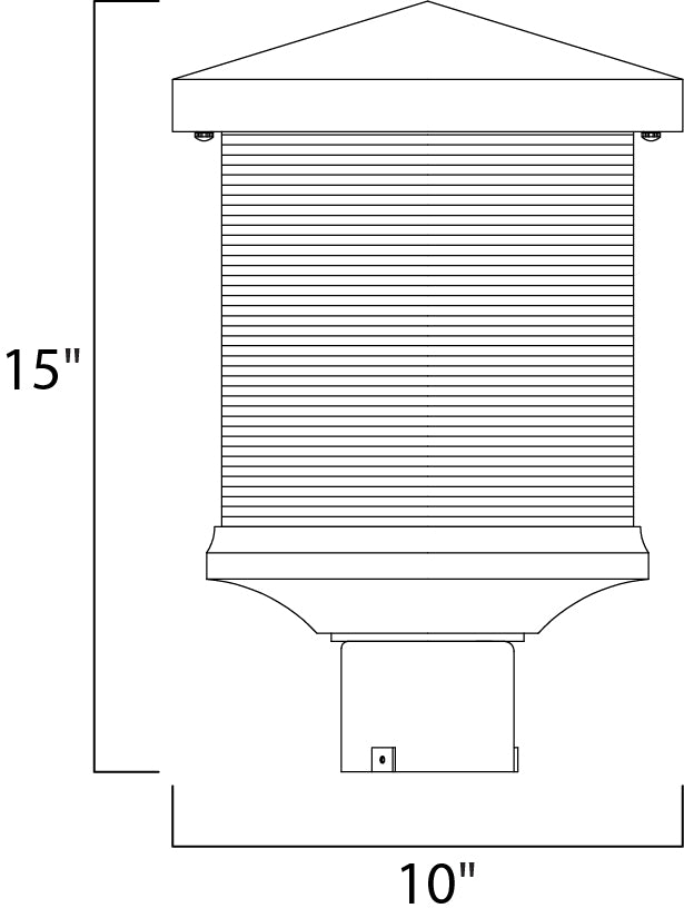 Maxim Lighting 55735CLET Modern Triumph Vx Led Outdoor Earth Tone