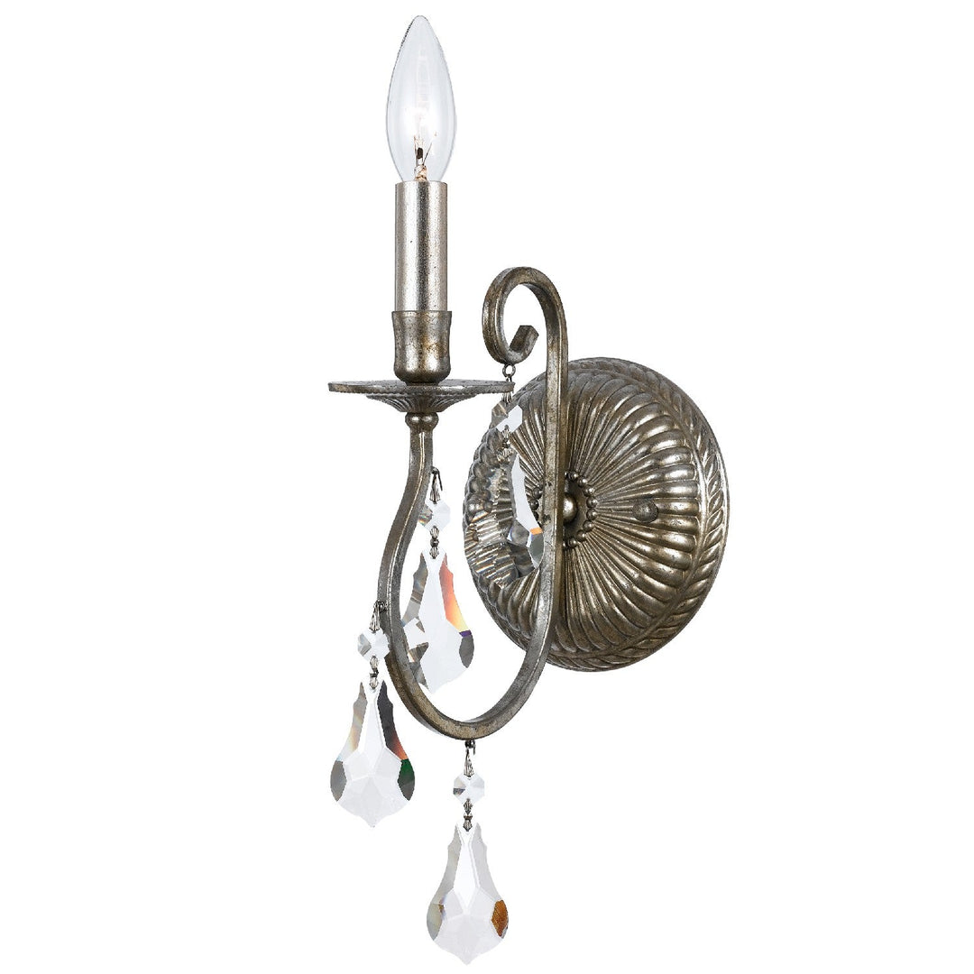 Crystorama Ashton 5011-OS-CL-MWP Wall Light - Olde Silver
