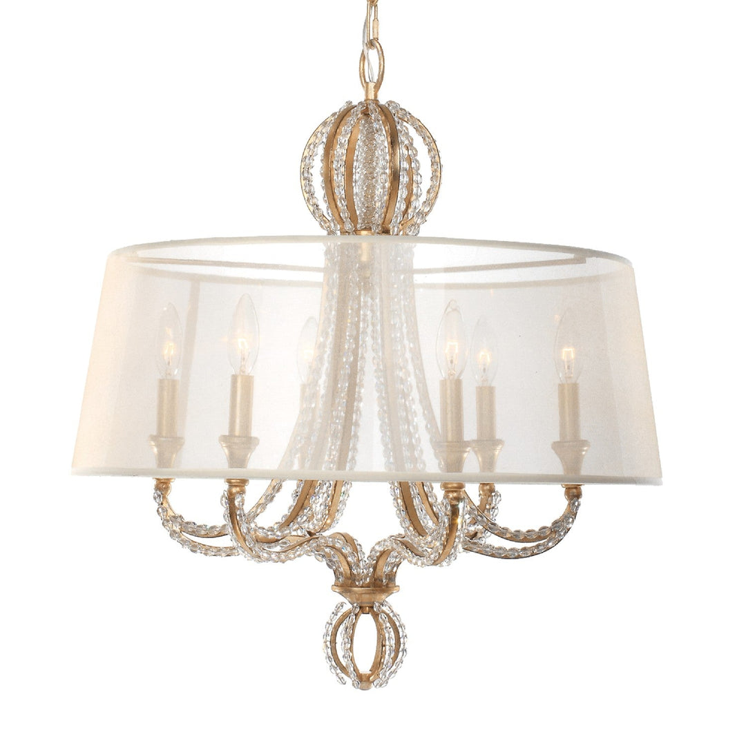 Crystorama Garland 6767-DT Chandelier Light - Distressed Twilight